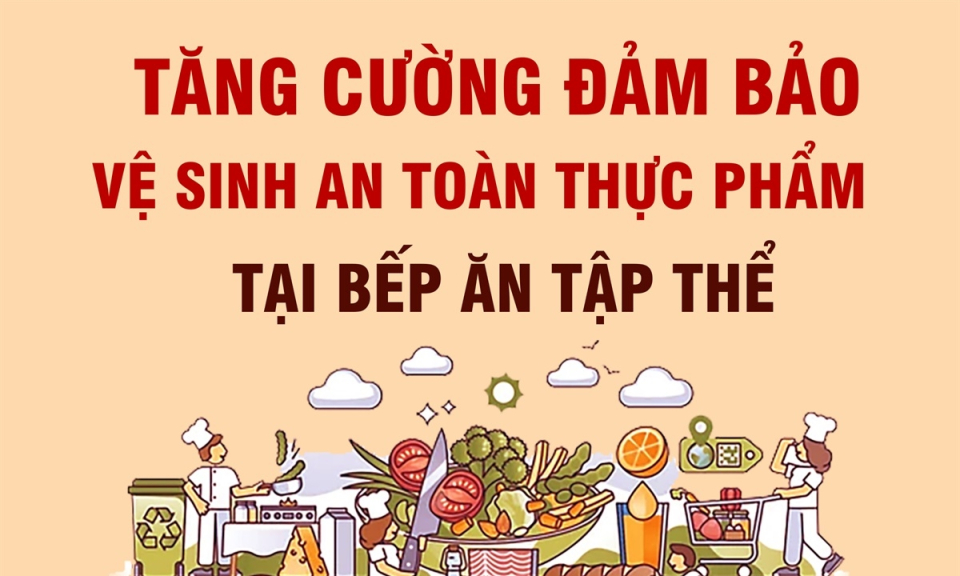 Tăng cường đảm bảo vệ sinh an toàn thực phẩm tại bếp ăn tập thể