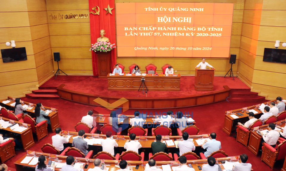 Hội nghị Ban Chấp hành Đảng bộ tỉnh lần thứ 57, tháng 10-2024