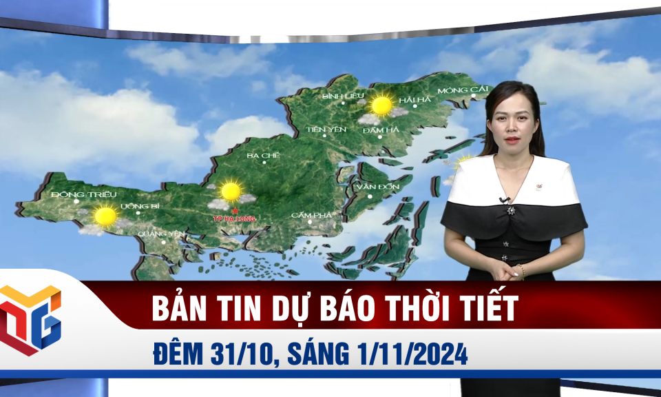 Bản tin dự báo thời tiết đêm 31/10, ngày 1/11/2024