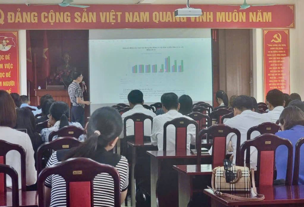 Thành phố tổ chức tập huấn đánh giá các tiêu chí Bộ chỉ số đánh giá mức độ Chuyển đổi số năm 2024