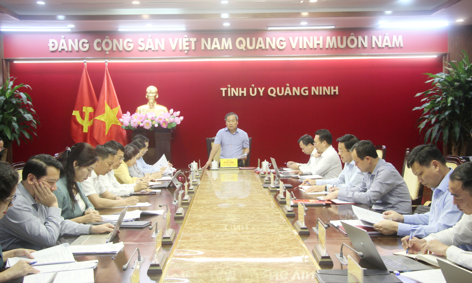 Giao ban Thường trực Tỉnh ủy