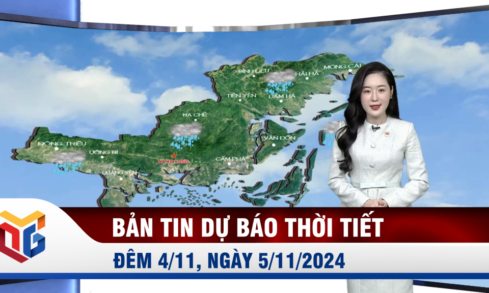 Dự báo thời tiết đêm 4, ngày 5/11/2024