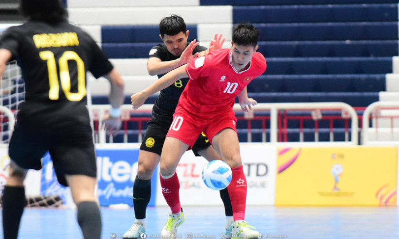 Việt Nam thắng Malaysia ở Giải futsal Đông Nam Á 2024