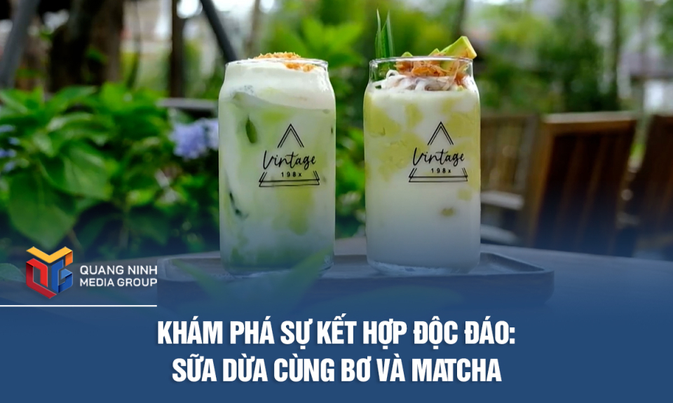 Khám phá sự kết hợp độc đáo: Sữa dừa cùng bơ và matcha