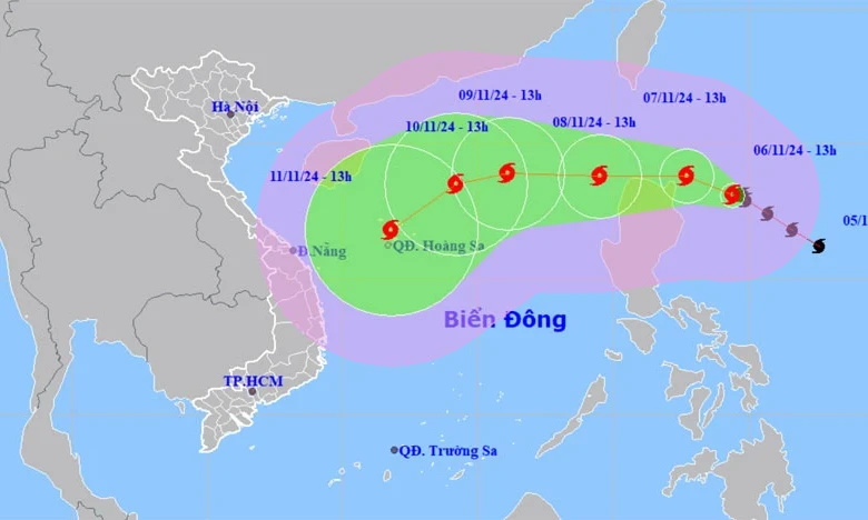 Các tỉnh từ Quảng Ninh đến Bình Thuận chủ động ứng phó với bão gần Biển Đông