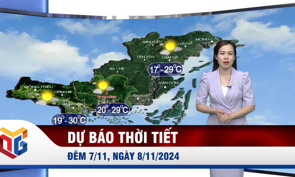 Dự báo thời tiết đêm 7, ngày 8/11/2024