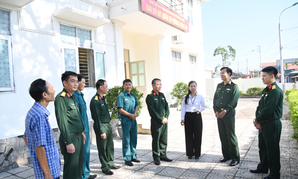 Bàn giao trụ sở Ban CHQS phường Tràng An, TP Đông Triều