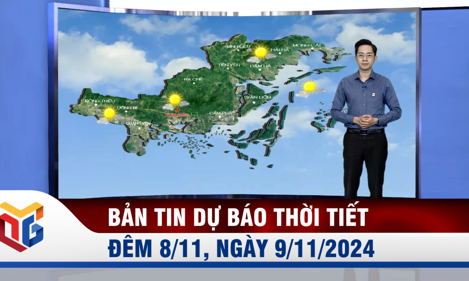 Dự báo thời tiết đêm 8, ngày 9/11/2024