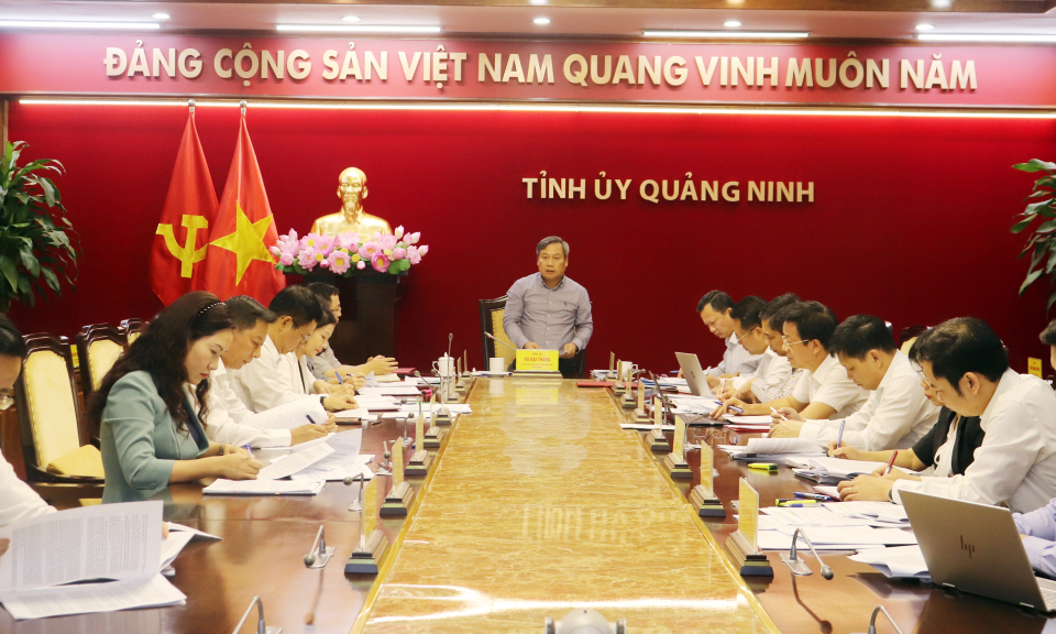 Giao ban Thường trực Tỉnh ủy