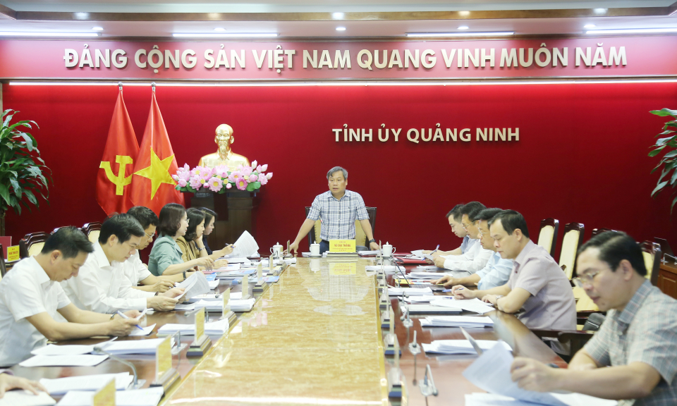 Hội nghị Ban Thường vụ Tỉnh ủy