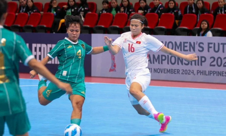 Việt Nam đánh bại Indonesia 5-0 ở giải Futsal nữ Đông Nam Á 2024