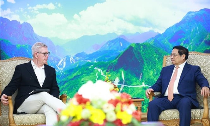 PM Phạm Minh Chính meets Ericsson CEO