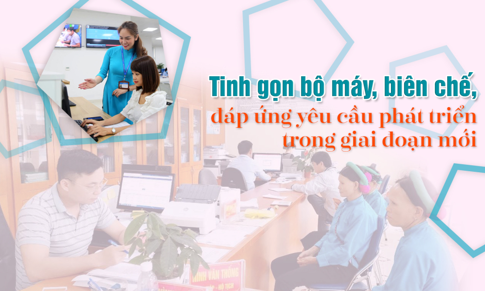 Tinh gọn bộ máy, biên chế, đáp ứng yêu cầu phát triển trong giai đoạn mới