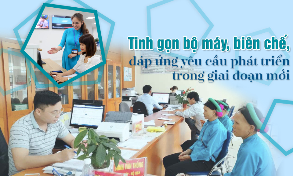 Tinh gọn bộ máy, biên chế, đáp ứng yêu cầu phát triển trong giai đoạn mới