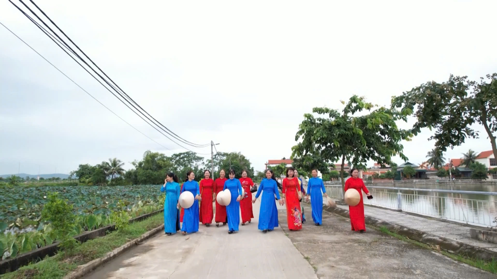 Một góc nông thôn Hồng Phong (TP Đông Triều) sạch đẹp.