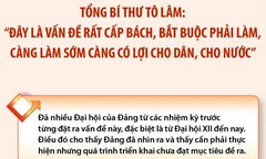 Tổng Bí thư: Tinh gọn bộ máy là vấn đề rất cấp bách, bắt buộc phải làm