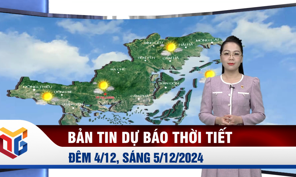 Dự báo thời tiết đêm 4, ngày 5/12/2024