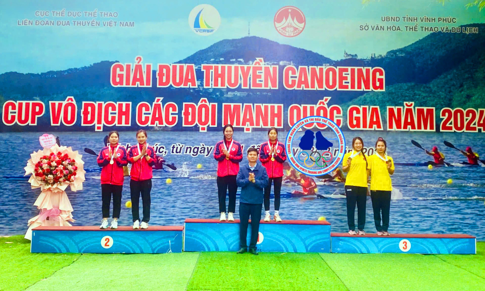 Quảng Ninh đoạt 4 HCV Giải Đua thuyền Canoeing Cúp VĐ các đội mạnh Quốc gia 2024