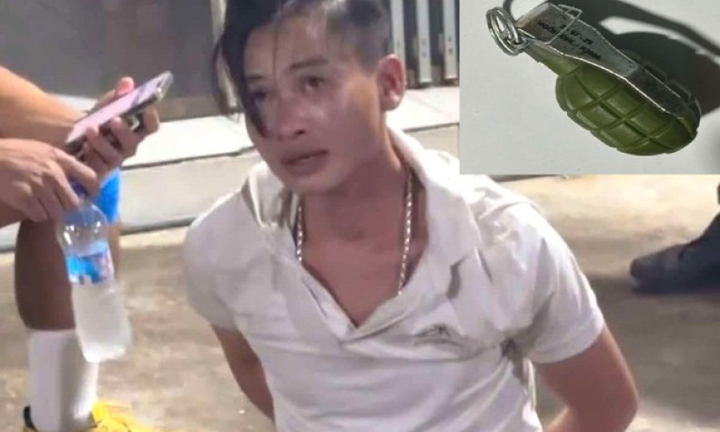 Khống chế đối tượng cầm vật giống lựu đạn, dọa nổ phòng trọ ở Bình Dương