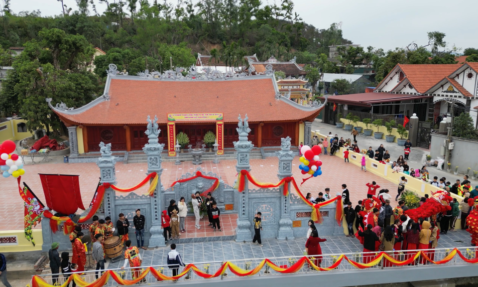 Khánh thành công trình tu bổ, tôn tạo di tích đình Bình Lục, TP Đông Triều