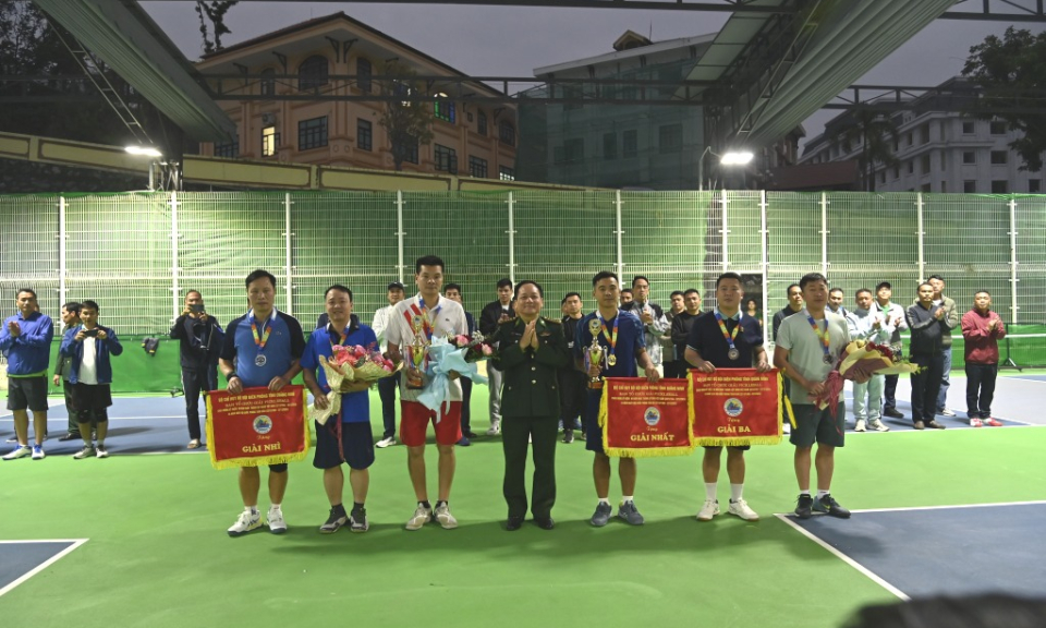 BĐBP tỉnh: Giải Pickleball chào mừng kỷ niệm 80 năm ngày thành lập QĐND Việt Nam