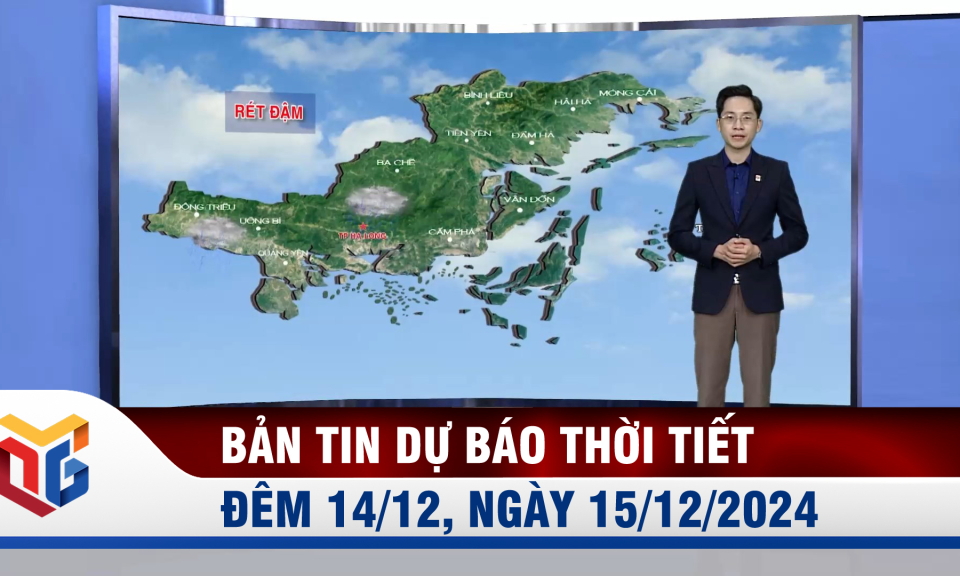 Bản tin dự báo thời tiết đêm 14, ngày 15/12/2024