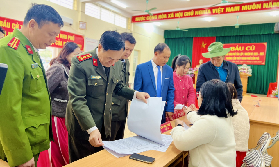 An toàn tuyệt đối cho cuộc bầu cử trưởng thôn, bản, khu phố 