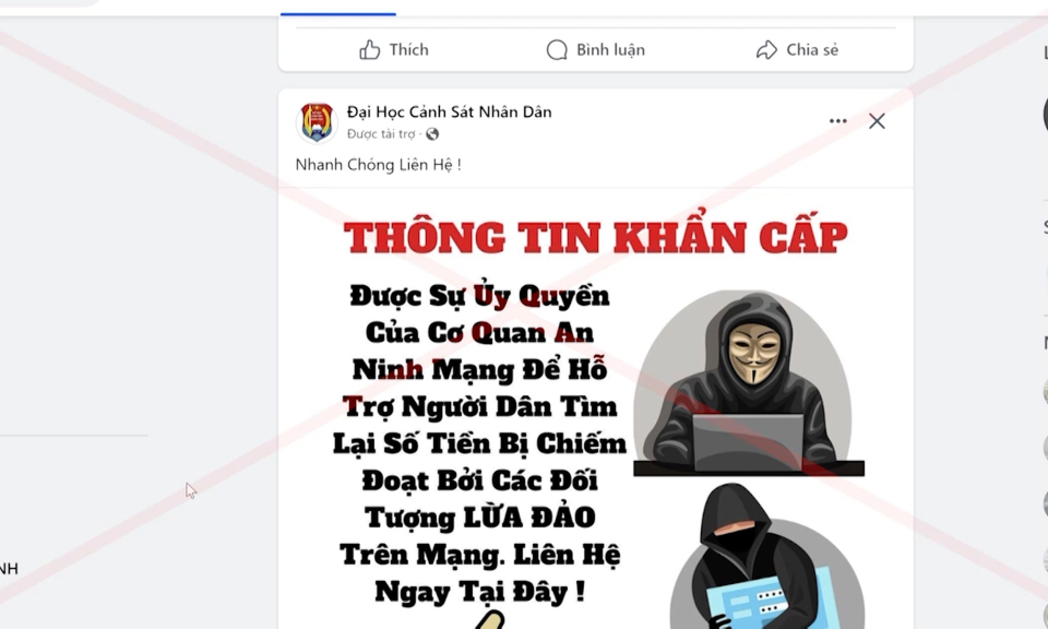 Đấu tranh với các loại tội phạm trên không gian mạng