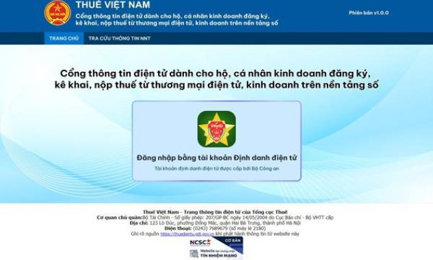 Kinh doanh trên Shopee, Lazada... sẽ kê khai, nộp thuế qua cổng thông tin điện tử từ 19/12