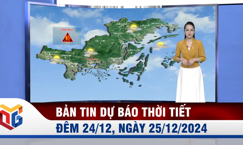 Bản tin dự báo thời tiết đêm 24, ngày 25/12/2024