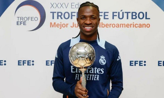 Vinicius Junior lần thứ ba giành giải Cầu thủ Ibero-America xuất sắc nhất