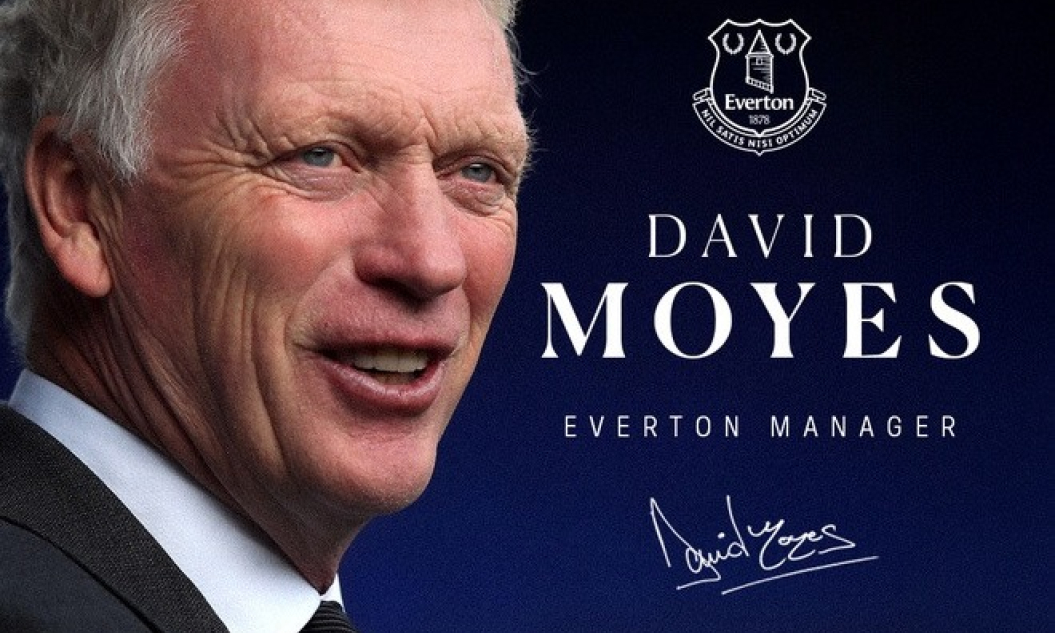 Everton bổ nhiệm David Moyes làm HLV