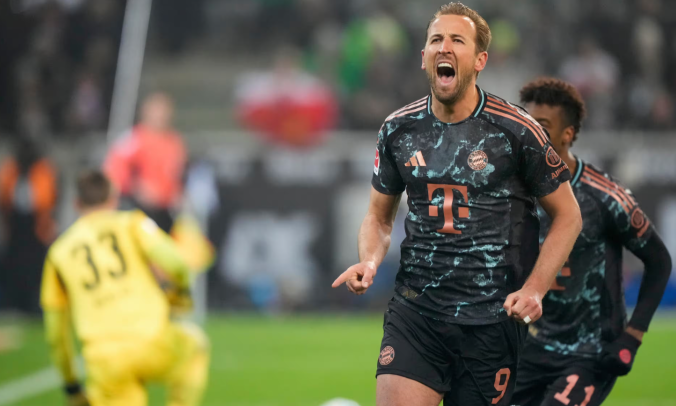 Kane giúp Bayern vững đỉnh bảng Bundesliga