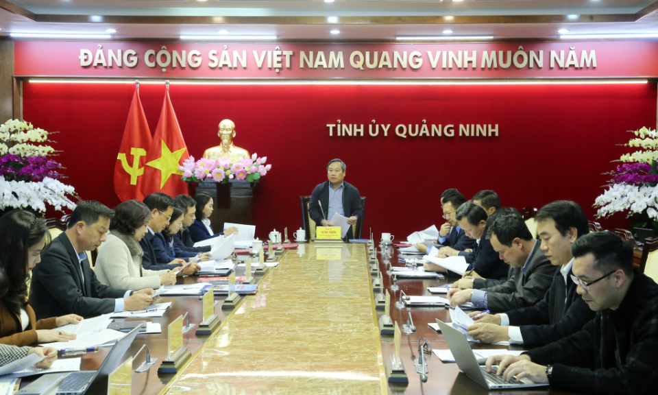 Giao ban Thường trực Tỉnh ủy