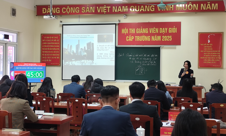 Trường Đào tạo cán bộ Nguyễn Văn Cừ: Khai mạc Hội thi giảng viên dạy giỏi cấp trường năm 2025