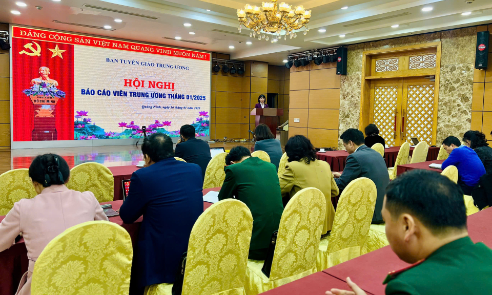 Hội nghị Báo cáo viên Trung ương tháng 1/2025