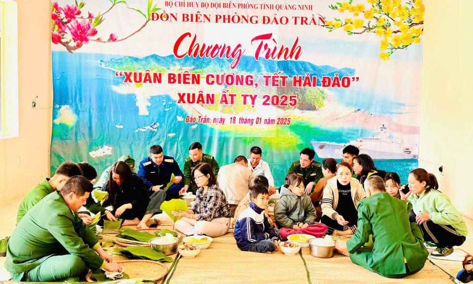 Đồn Biên phòng đảo Trần tổ chức Chương trình “Xuân biên cương, Tết hải đảo Xuân Ất Tỵ 2025”