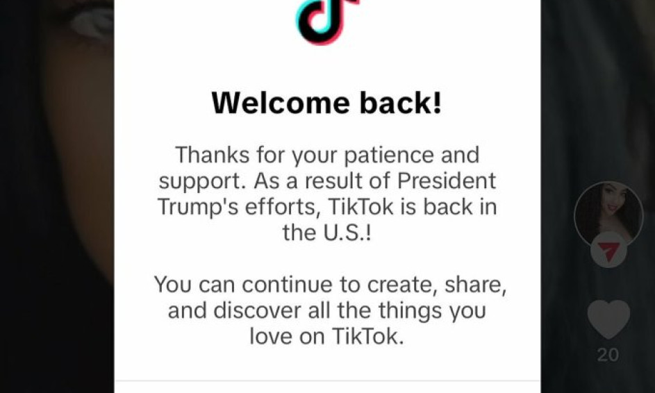 TikTok hoạt động trở lại ở Mỹ