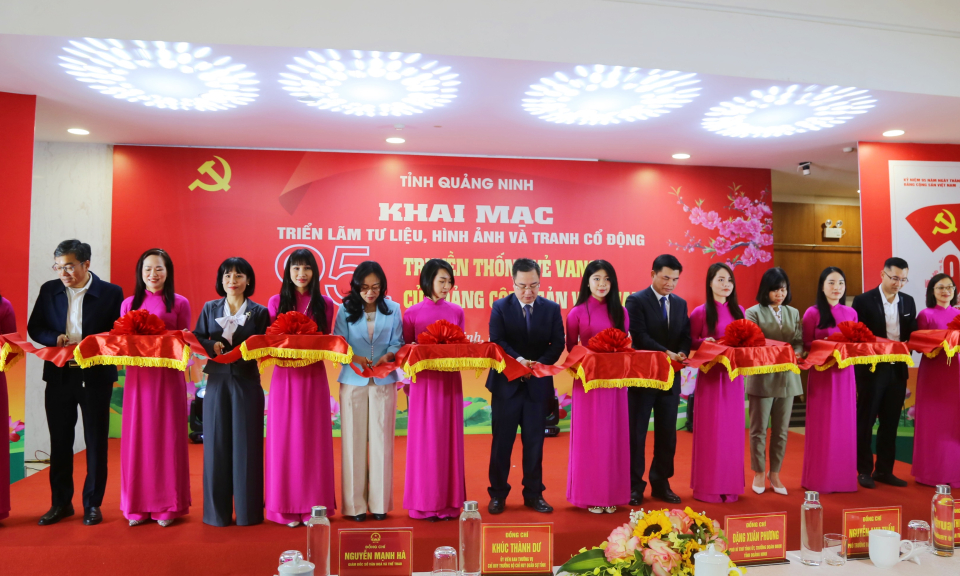 Khai mạc triển lãm "95 năm truyền thống vẻ vang của Đảng Cộng sản Việt Nam"