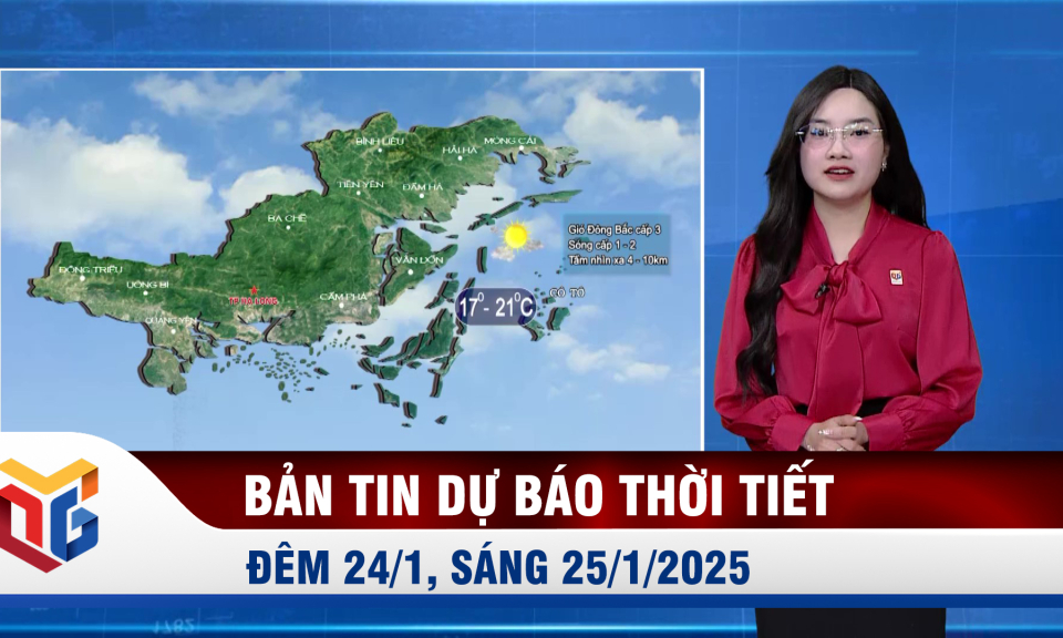 Bản tin dự báo thời tiết đêm 24, ngày 25/1/2025