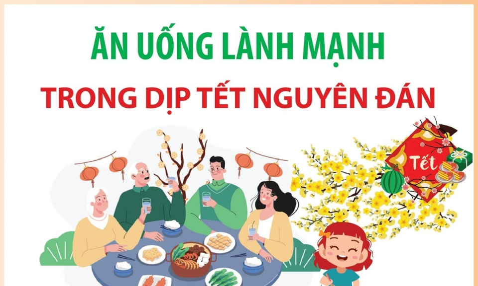 Năm lời khuyên cho chế độ ăn uống lành mạnh trong dịp Tết nguyên đán