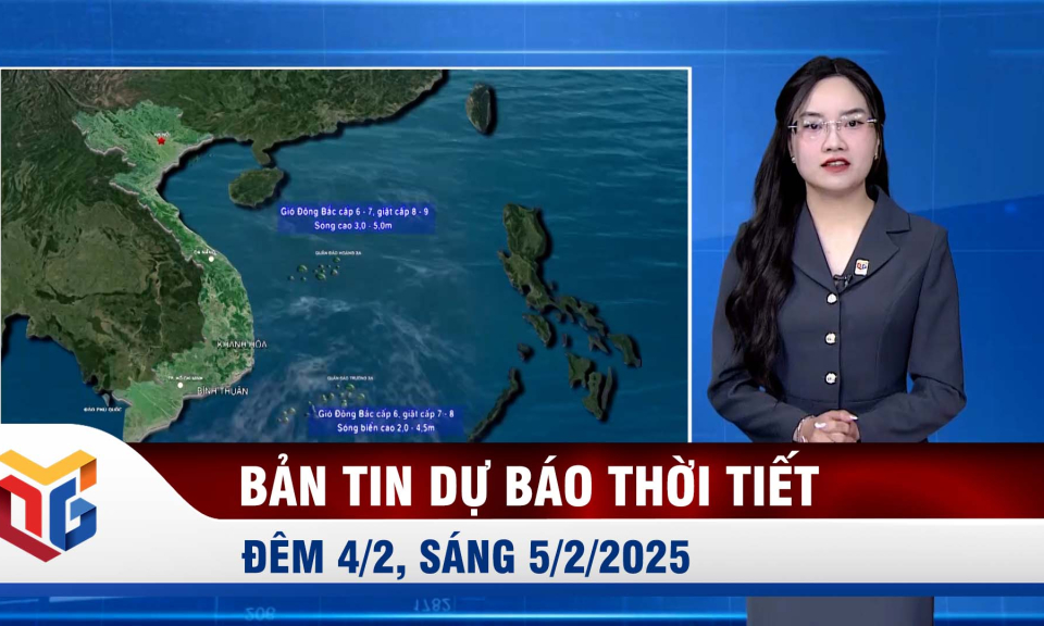 Dự báo thời tiết đêm 4, ngày 5/2/2025