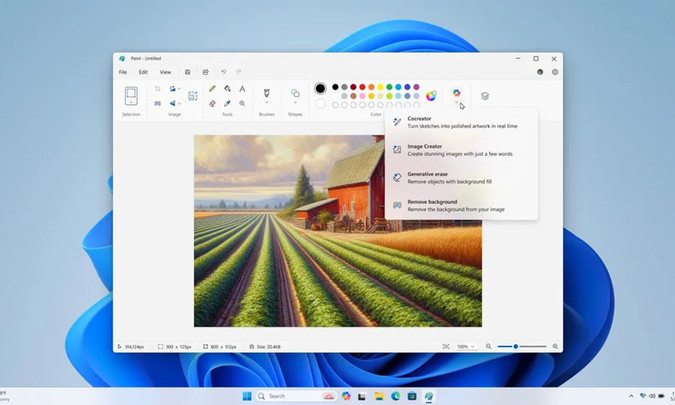 Microsoft Paint tích hợp AI giúp người dùng thành họa sĩ trong chớp mắt