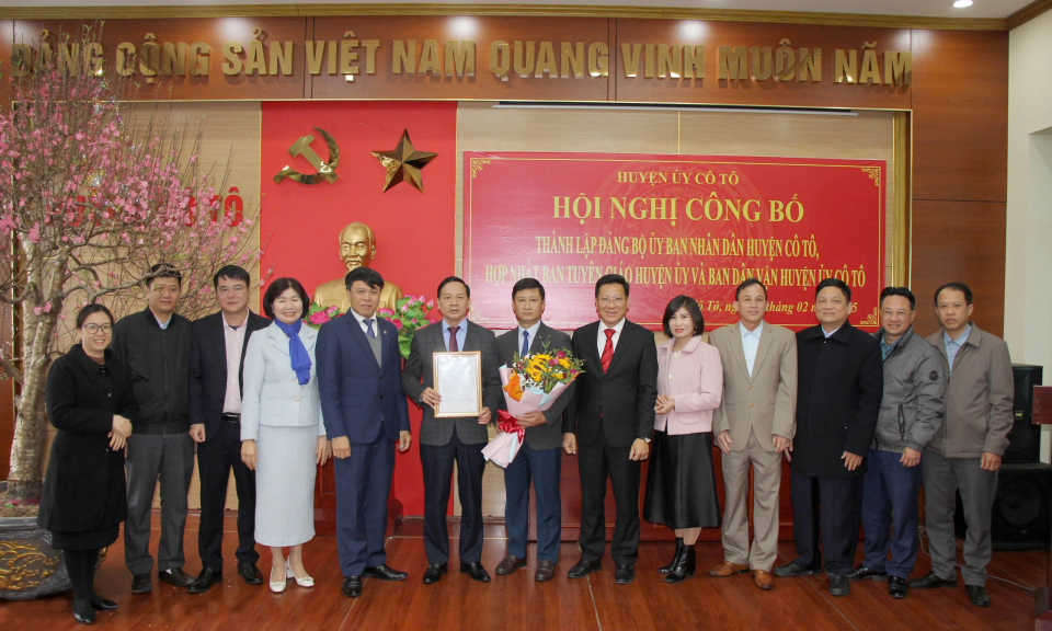 Cô Tô: Thành lập Đảng bộ và hợp nhất cơ quan trực thuộc