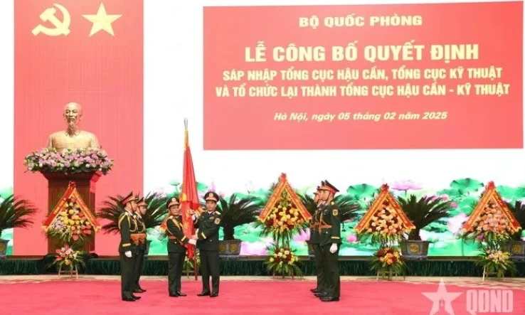 Bộ Quốc phòng: Sáp nhập Tổng cục Hậu cần và Tổng cục Kỹ thuật