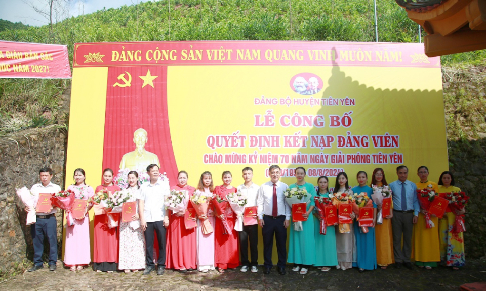 Huyện Tiên Yên: Quan tâm phát triển đảng viên