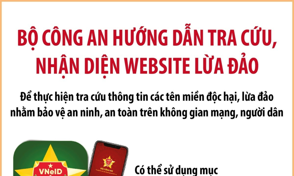 Bộ Công an hướng dẫn tra cứu, nhận diện các website lừa đảo