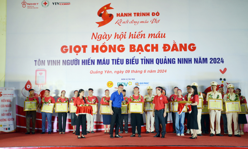Người hiến máu tiêu biểu tỉnh
