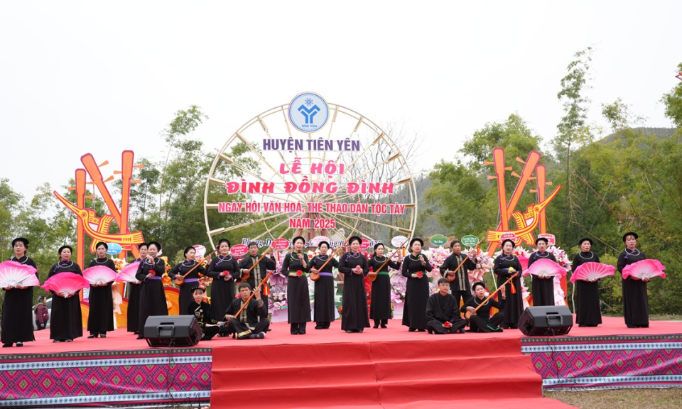 Dong Dinh Communal House Festival and the Tay Ethnic Culture and Sports Festival in Tien Yen 