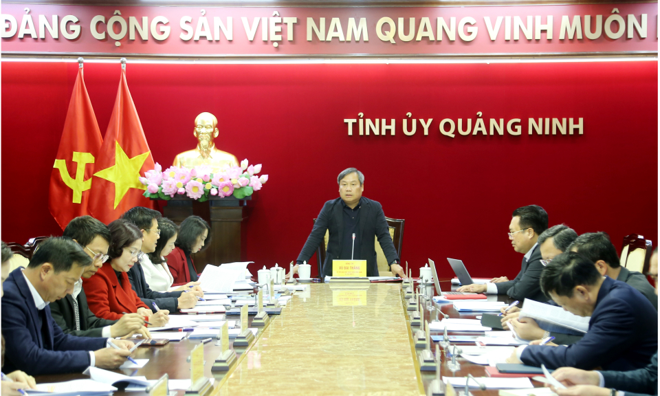 Giao ban Thường trực Tỉnh ủy